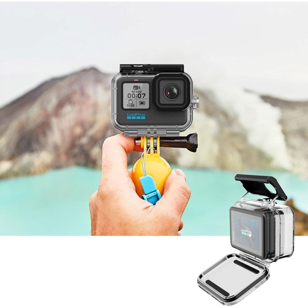 Tech-Protect GA200 Vanntett Deksel GoPro Hero 9 / 10 / 11 / 12 / 13 - Gjennomsiktig