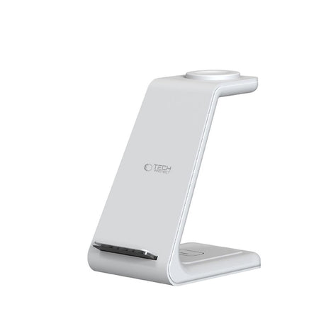 Tech-Protect QI15W-A36 Trådløs Lader med USB-C - 3-i-1 Funksjon - Hvit