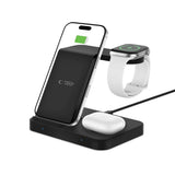 Tech-Protect Qi15W-A37 3-i-1 Trådløs Lader for Apple og Android - Svart