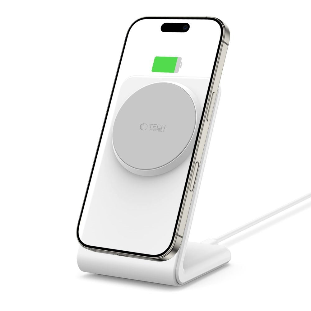 Tech-Protect QI15W-A38 MagSafe Trådløs Lader - Hvit
