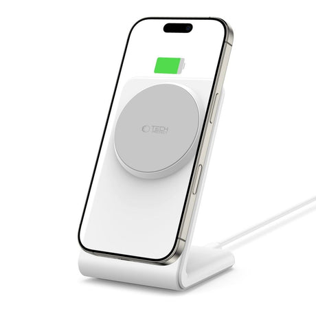 Tech-Protect QI15W-A38 MagSafe Trådløs Lader - Hvit