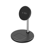 Tech-Protect 2i1 Magnetisk MagSafe Trådløs Lader Qi15W-A39 - Svart