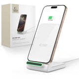 Tech-Protect Qi-15W-A40 Trådløs Lader med Holder - Hvit