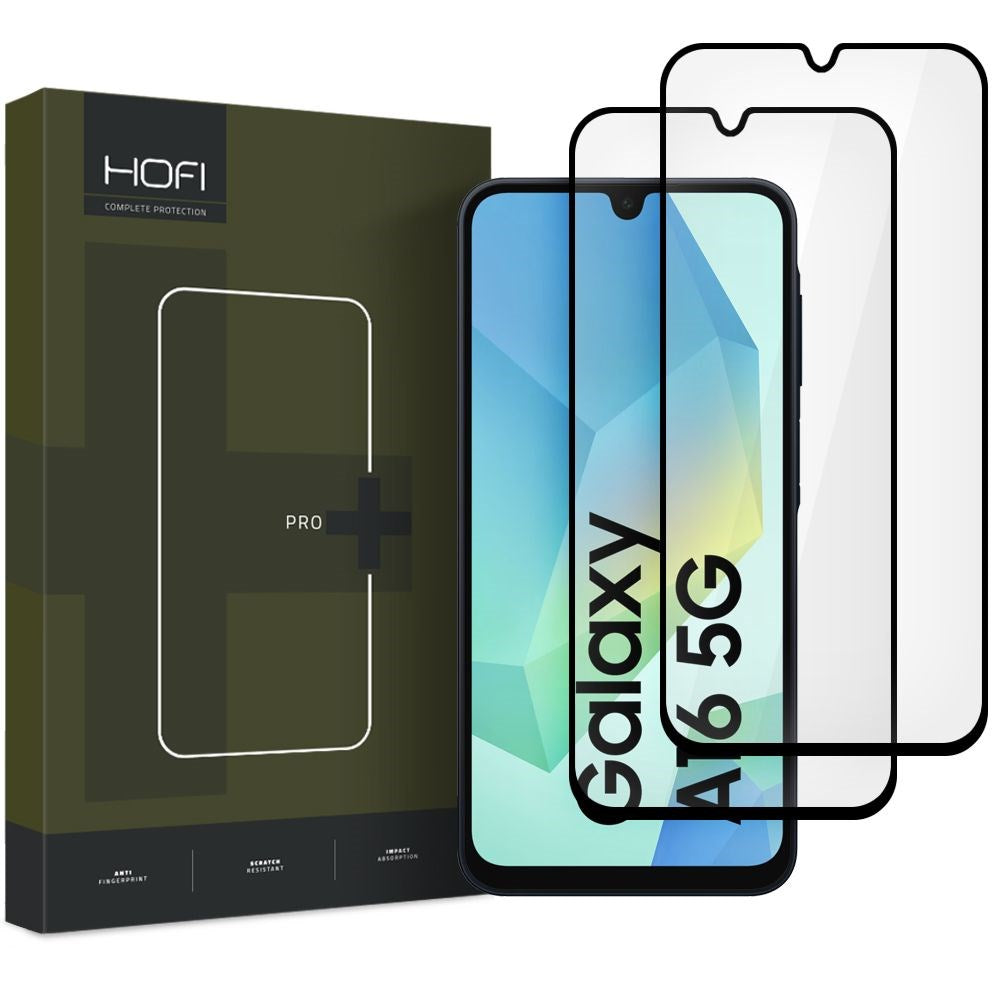 Samsung Galaxy A16 / A26 Hofi Glass Pro+ Skjermbeskytter - Case Friendly - 2-Pak - Svart Kant