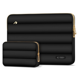 Tech-Protect Puffy MacBook / Laptop 15-16" Sleeve m. Liten Veske - Svart