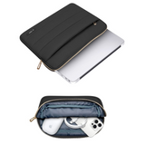 Tech-Protect Puffy MacBook / Laptop 15-16" Sleeve m. Liten Veske - Svart