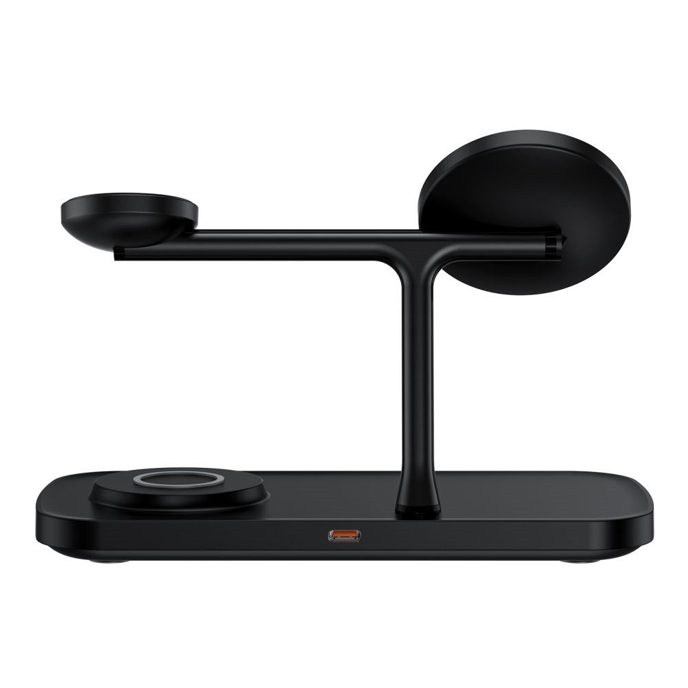 Tech-Protect 15W 3-i-1 Magnetisk Trådløs Lader - Qi2 / MagSafe Kompatibel - Svart
