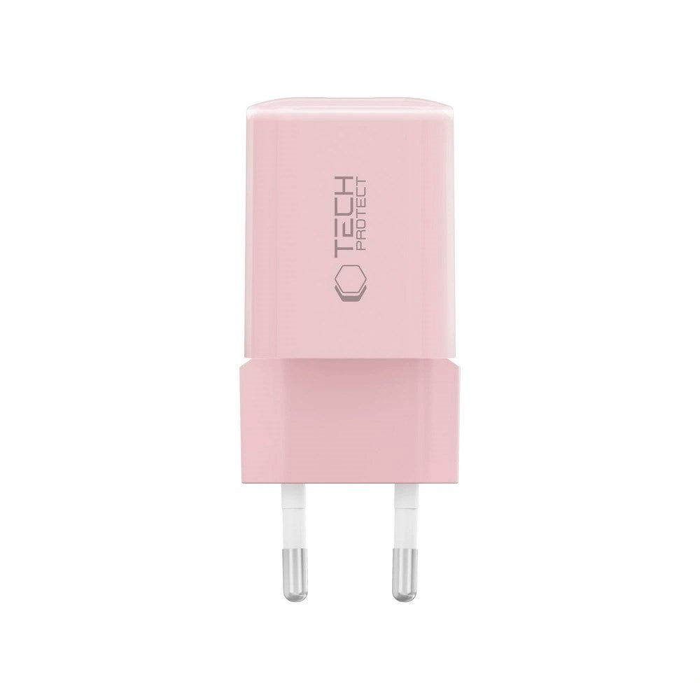 Tech-Protect 33W Vegglader m. 1x USB-A & 1x USB-C - Rosa