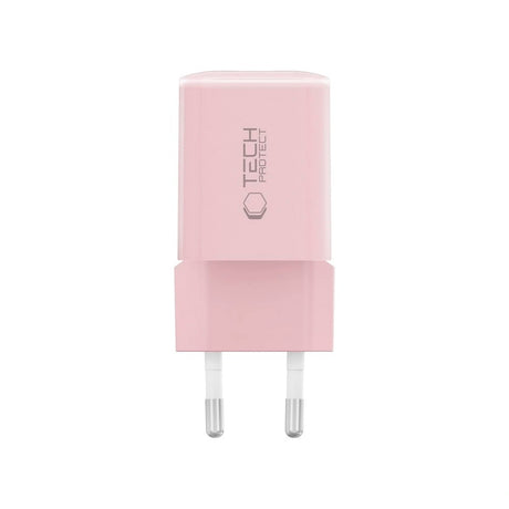Tech-Protect 33W Vegglader m. 1x USB-A & 1x USB-C - Rosa