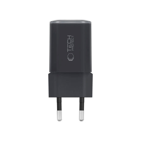 Tech-Protect 33W Vegglader m. 1x USB-A & 1x USB-C - Svart