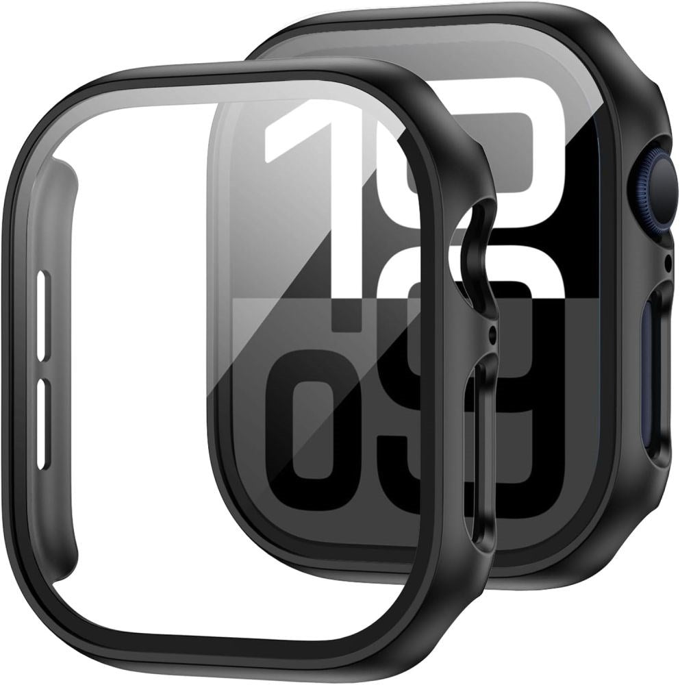 Apple Watch 11 / 10 Tech-Protect DEFENSE360 Smartwatch-deksel med skjermbeskytter - 42mm - Svart