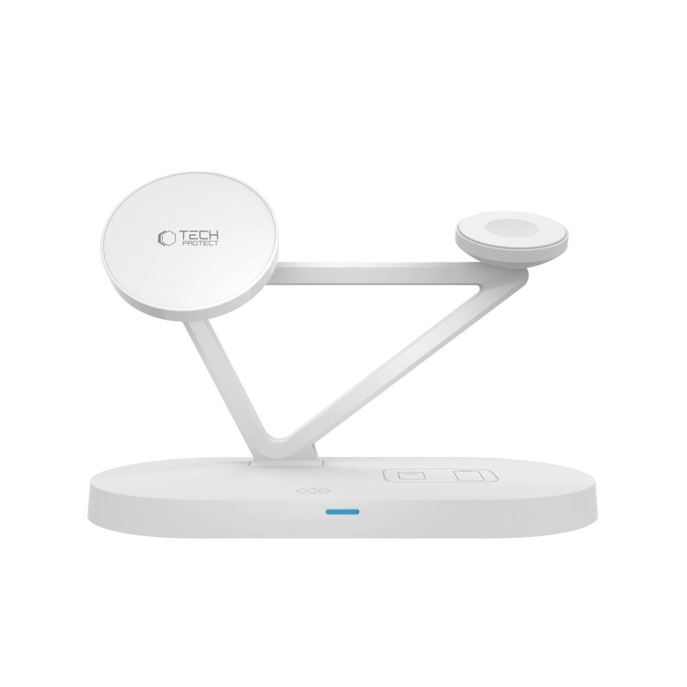 Tech-Protect 3-i-1 Magsafe Trådløs Lader QI 15W - Hvit