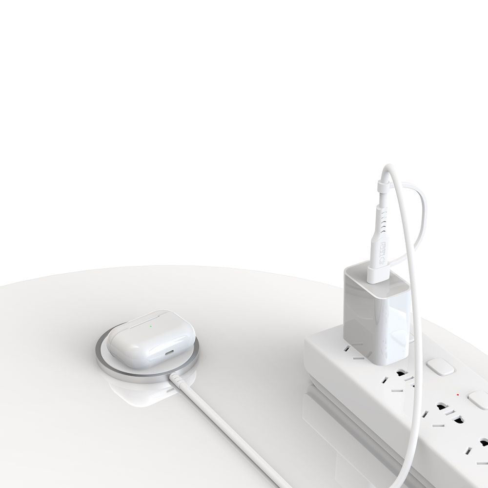 Tech-Protect Qi15W-A44 Magnetisk Magsafe Trådløs Lader - Hvit