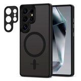 Samsung Galaxy S25 Ultra Tech-Protect MagCam Deksel - MagSafe Kompatibel - Matt Svart