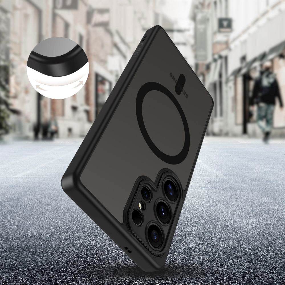 Samsung Galaxy S25 Ultra Tech-Protect MagCam Deksel - MagSafe Kompatibel - Matt Svart