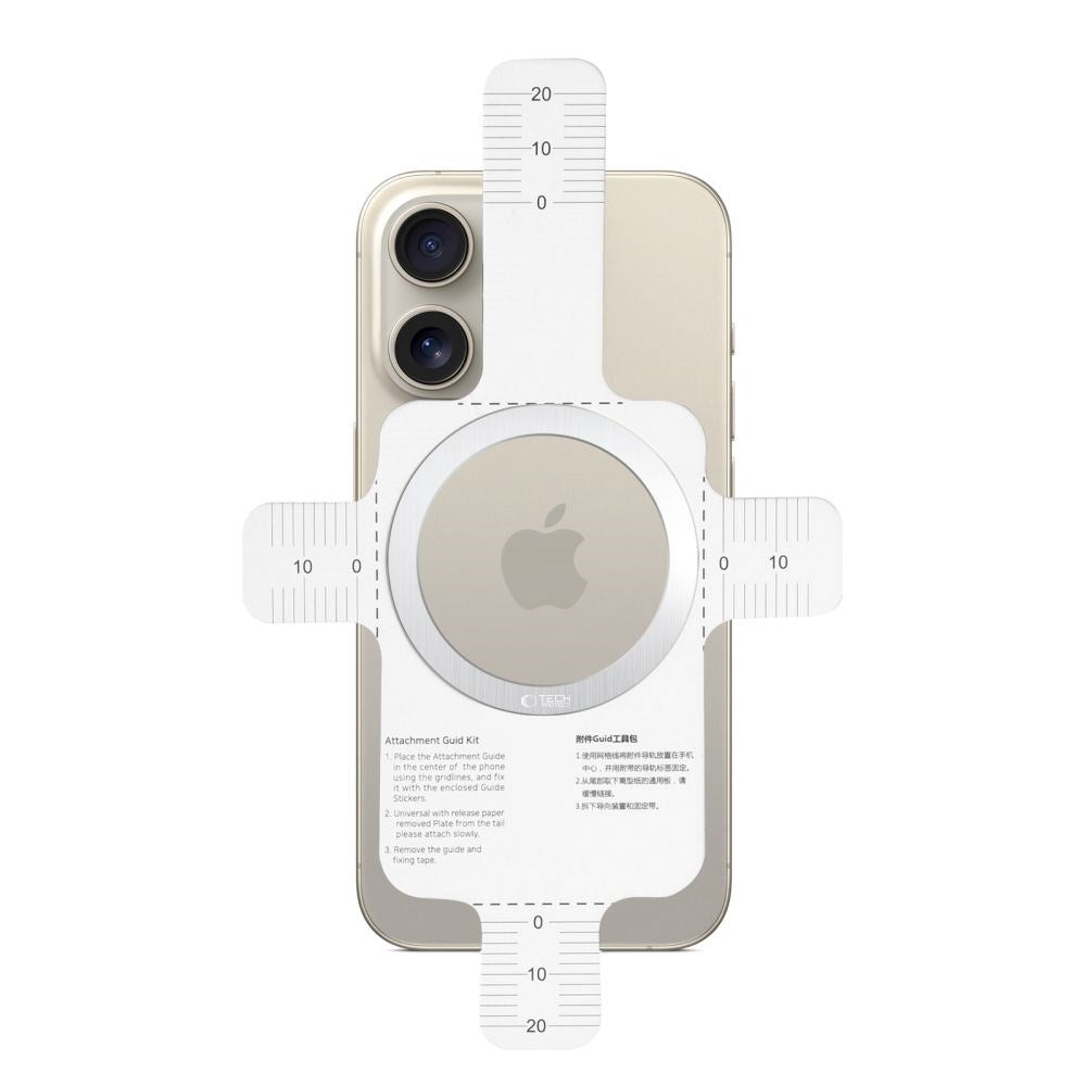 Tech-Protect MMP-110 Magnetisk MagSafe Ring - Silver / Silver