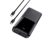 Tech-Protect Powerbank 20000mAh – Rask lading med 22.5W - Svart