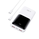Tech-Protect Powerbank 20000mAh – Rask lading med 22.5W - Hvit