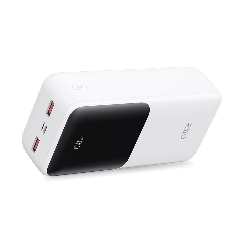 Tech-Protect Powerbank 10000mAh – Rask lading med 22.5W - Hvit