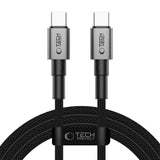 Tech-Protect Ultraboost DNA PD 60W/3A USB-C til USB-C-Kabel 2m - Svart / Mørkegrå