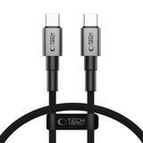 Tech-Protect Ultraboost DNA PD 100W/5A USB-C til USB-C-Kabel 50 cm - Svart / Mørkegrå