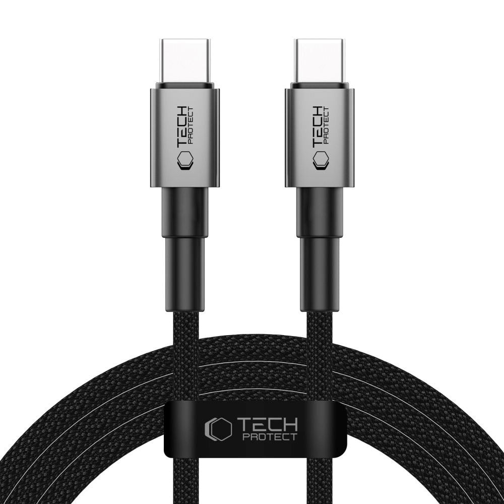 Tech-Protect Ultraboost DNA PD 100W/5A USB-C til USB-C-Kabel 2m - Svart / Mørkegrå