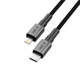 Tech-Protect Ultraboost DNA PD 27W/3A Lightning til USB-C-Kabel 1m - Svart / Mørkegrå