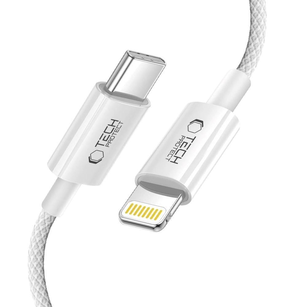 Tech-Protect Ultraboost Lite 27W / 3A Lightning til USB-C-Kabel 1m - Grå