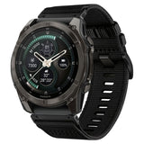 Universal Garmin 22mm QuickFit Tech-Protect Classic Nylon Reim - Svart