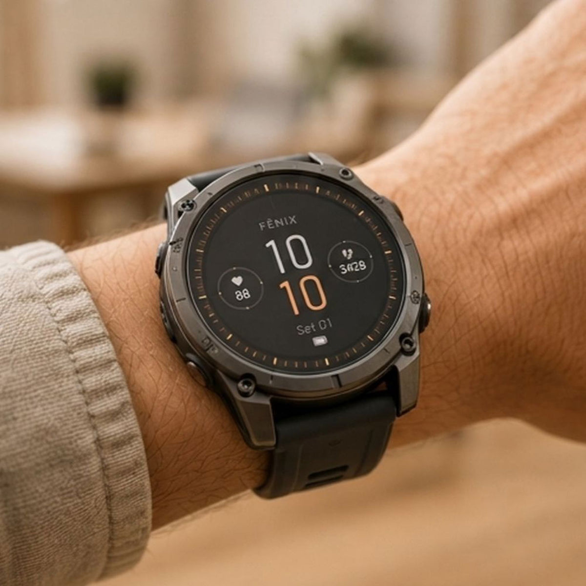 Garmin Fenix 9 Pro (43mm) Tech-Protect Glass Fit+ Beskyttelsesglass - 2 stk - Gjennomsiktig
