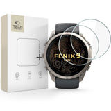 Garmin Fenix 9 Pro (51mm) Tech-Protect Glass Fit+ Beskyttelsesglass - 2 stk - Gjennomsiktig