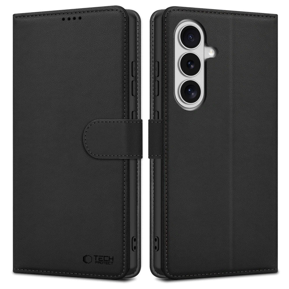 Samsung Galaxy S26+ (Plus) Tech-Protect Flip Deksel med Lommebok - Svart