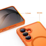 Samsung Galaxy S26 Tech-Protect MagMat Deksel - MagSafe Kompatibel - Matt Oransje