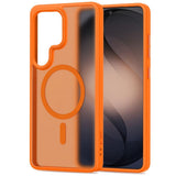 Samsung Galaxy S26 Ultra Tech-Protect MagMat Deksel - MagSafe Kompatibel - Matt Oransje