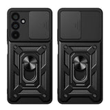 Samsung Galaxy A57 Tech-Protect Camshield Deksel med Magnetisk Ring & Stativfunksjon - Svart