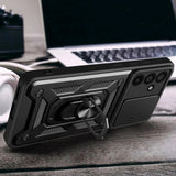 Samsung Galaxy A57 Tech-Protect Camshield Deksel med Magnetisk Ring & Stativfunksjon - Svart