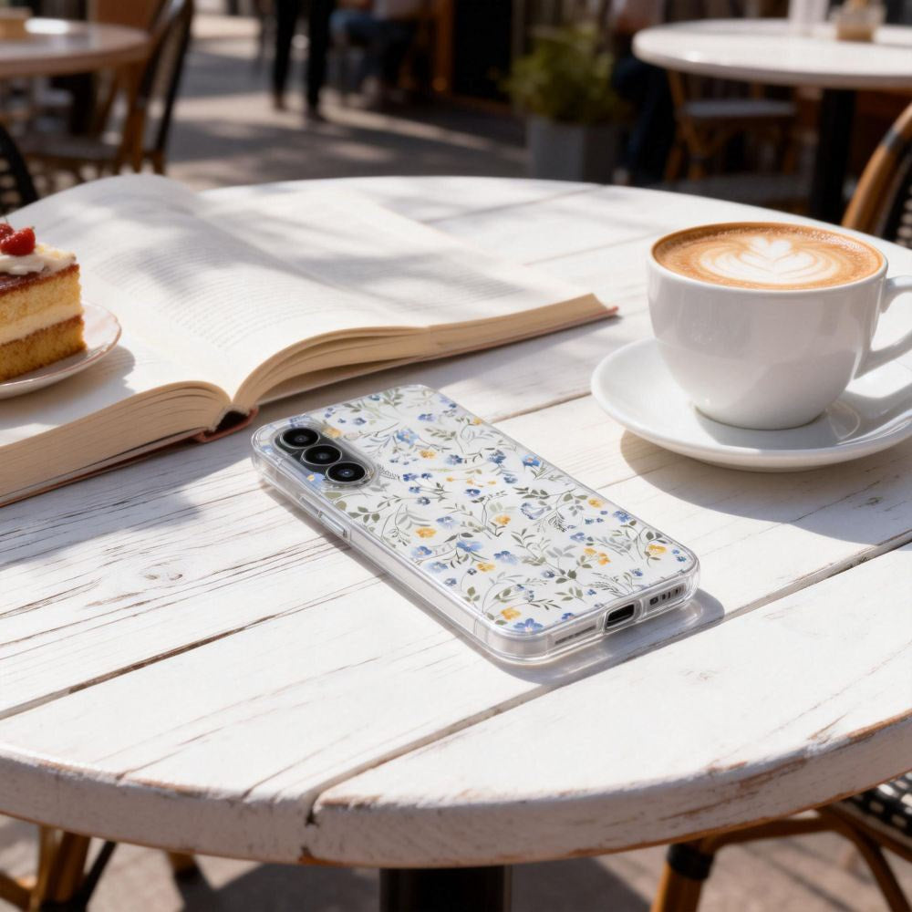 Samsung Galaxy A57 Tech-Protect FlexAir Fleksibel Plast Deksel - Blomst