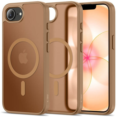 iPhone 17e / 16e Tech-Protect BasicMag Hybrid Deksel - MagSafe Kompatibel - Matt Brun