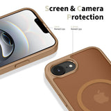 iPhone 17e / 16e Tech-Protect BasicMag Hybrid Deksel - MagSafe Kompatibel - Matt Brun