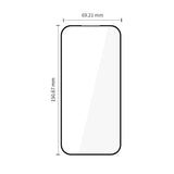 Google Pixel 10a / 9a Tech-Protect Glass Fit+ Herdet Skjermbeskyttelsesglass - 2 stk - Gjennomsiktig / Svart Kant