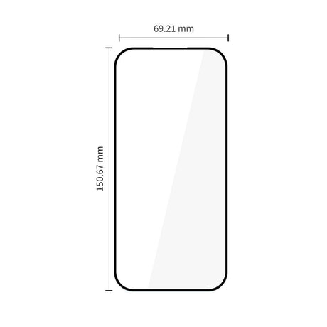 Google Pixel 10a / 9a Tech-Protect Glass Fit+ Herdet Skjermbeskyttelsesglass - 2 stk - Gjennomsiktig / Svart Kant