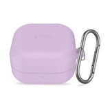 Samsung Galaxy Buds 4 / 4 Pro Tech-Protect Silikon Deksel m. Karabinkrok - Lilla
