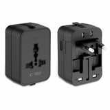 Tech-Protect TA300 Reiseadapter - EU / UK / US / AU - Svart