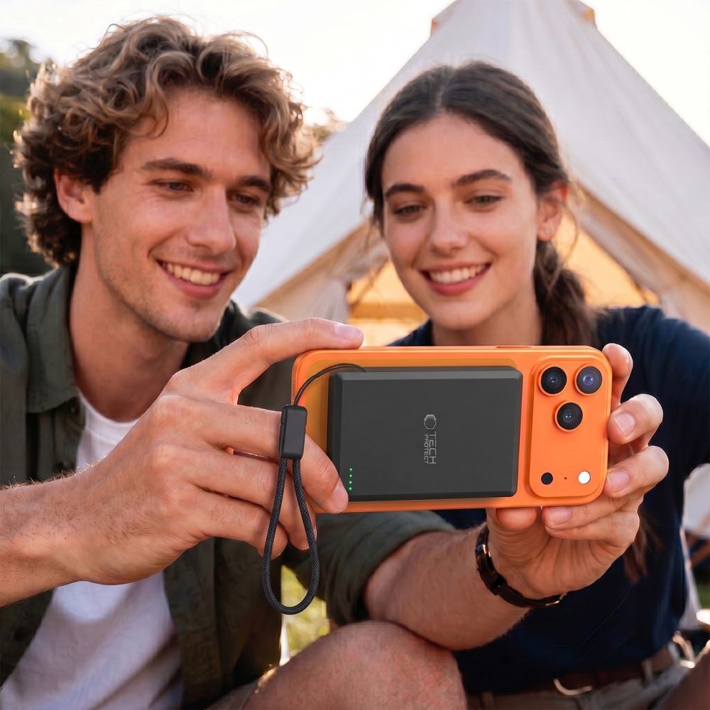 Tech-Protect PB40 LifeMag 25W PowerBank 10.000mAh - MagSafe / Qi2 Kompatibel - Svart