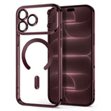 iPhone 18 Pro / 17 Pro Tech-Protect MagFlex Deksel - MagSafe Kompatibel - Burgundy / Gjennomsiktig
