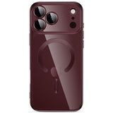 iPhone 18 Pro / 17 Pro Tech-Protect MagFlex Deksel - MagSafe Kompatibel - Burgundy / Gjennomsiktig