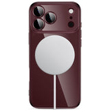 iPhone 18 Pro Max / 17 Pro Max Tech-Protect MagFlex Deksel - MagSafe Kompatibel - Burgundy / Gjennomsiktig