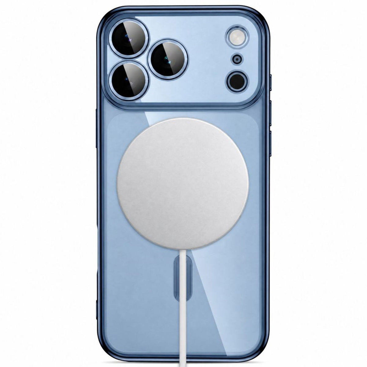 iPhone 18 Pro / 17 Pro Tech-Protect MagFlex Deksel - MagSafe Kompatibel - Blå / Gjennomsiktig