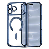 iPhone 18 Pro / 17 Pro Tech-Protect MagFlex Deksel - MagSafe Kompatibel - Blå / Gjennomsiktig
