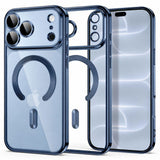 iPhone 18 Pro Max / 17 Pro Max Tech-Protect MagFlex Deksel - MagSafe Kompatibel - Blå / Gjennomsiktig